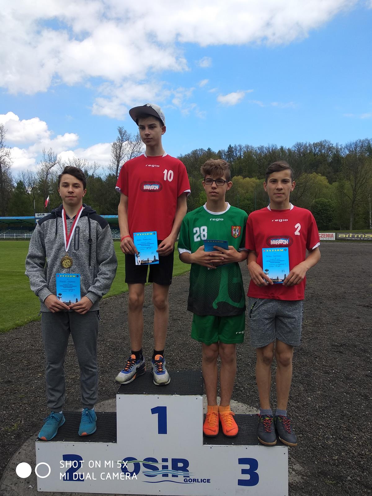 Złoty medal na powiatowym czwórboju lekkoatletycznym