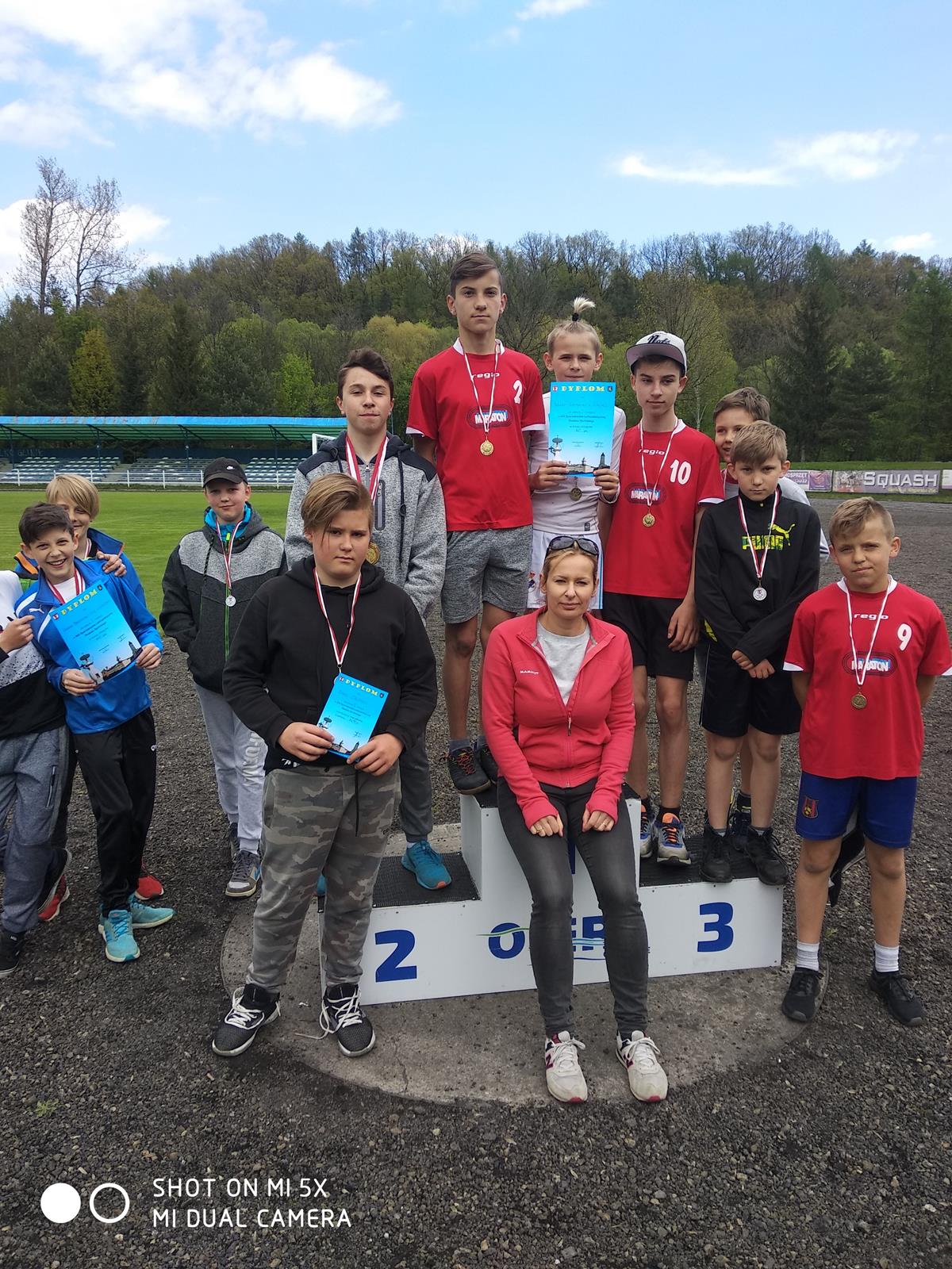 Złoty medal na powiatowym czwórboju lekkoatletycznym