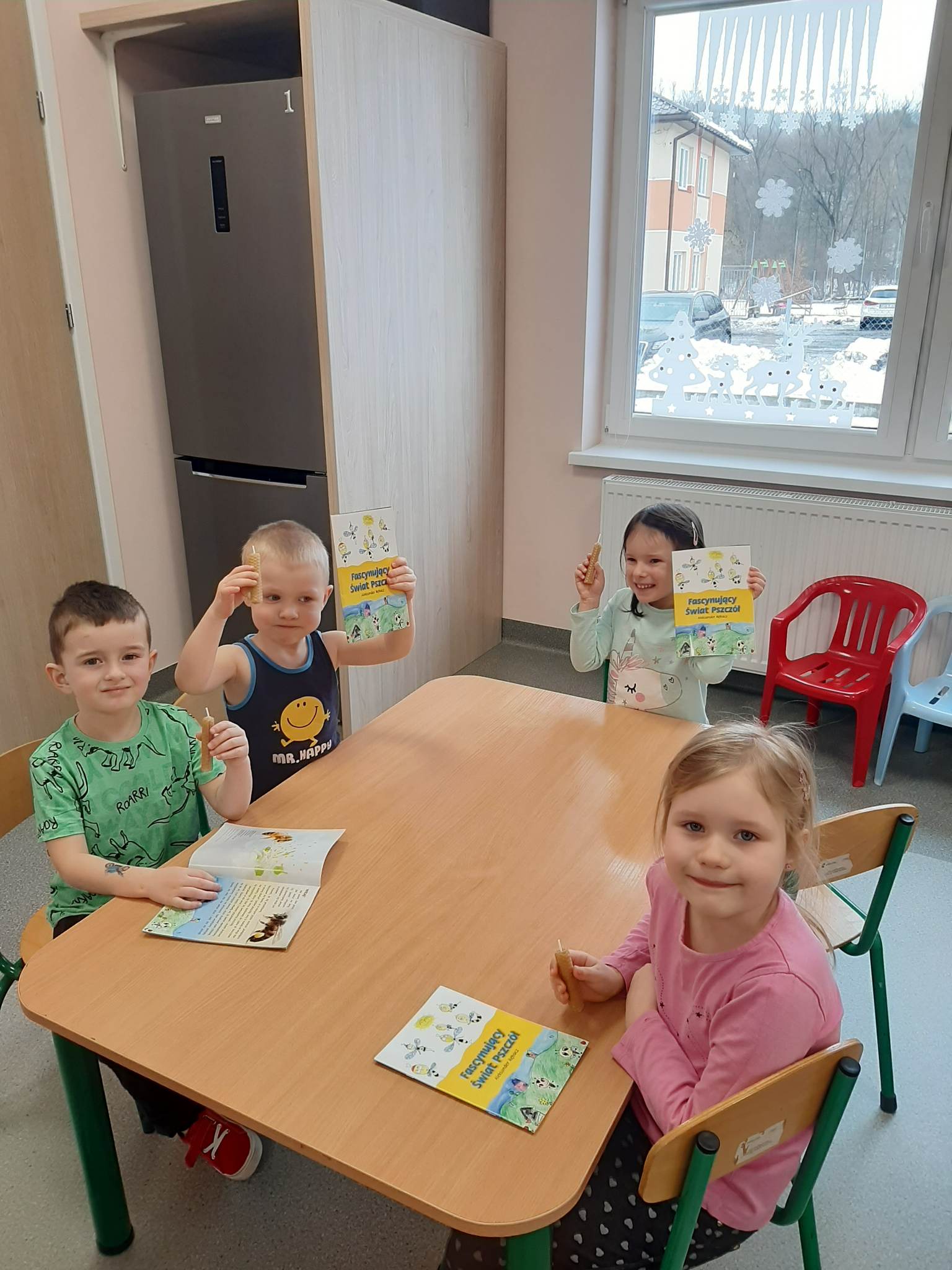 Wizyta Pszczelarza Aleksandra Rębacza w naszym przedszkolu 