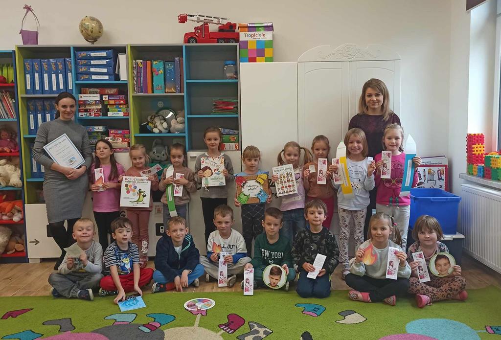 Warsztaty  biblioterapeutyczne w Zerówce - współpraca z Biblioteką Pedagogiczną w Gorlicach