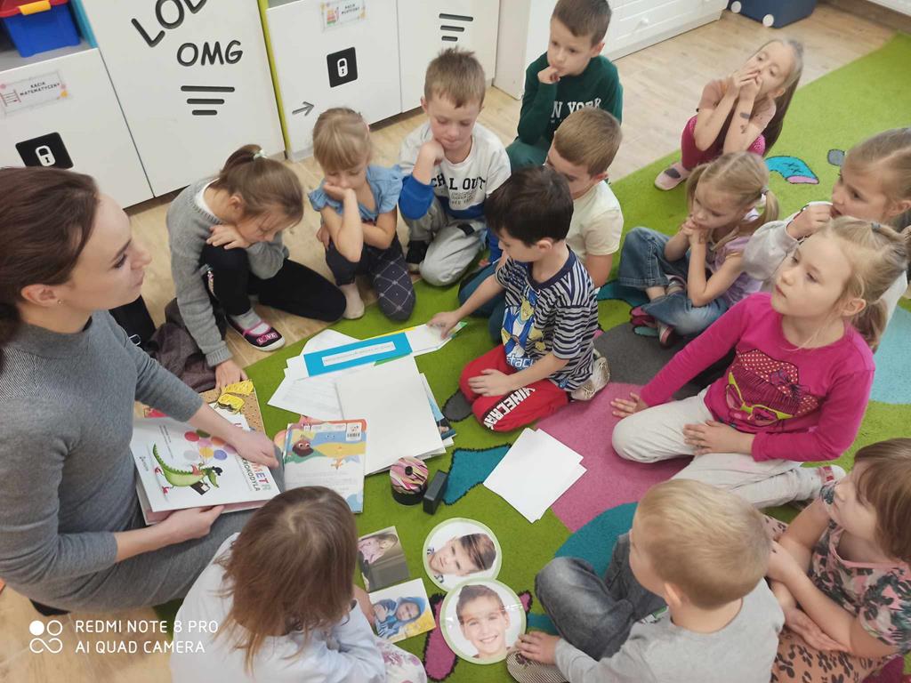 Warsztaty  biblioterapeutyczne w Zerówce - współpraca z Biblioteką Pedagogiczną w Gorlicach